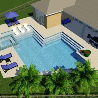 3D Custom Pool Designs