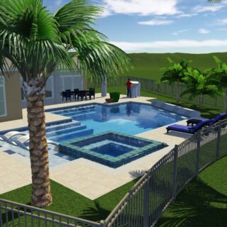 3D Backyard Pool Designs